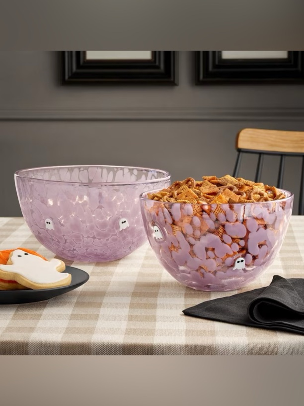 Halloween Icon Glass Serving Bowls, Set of 2
